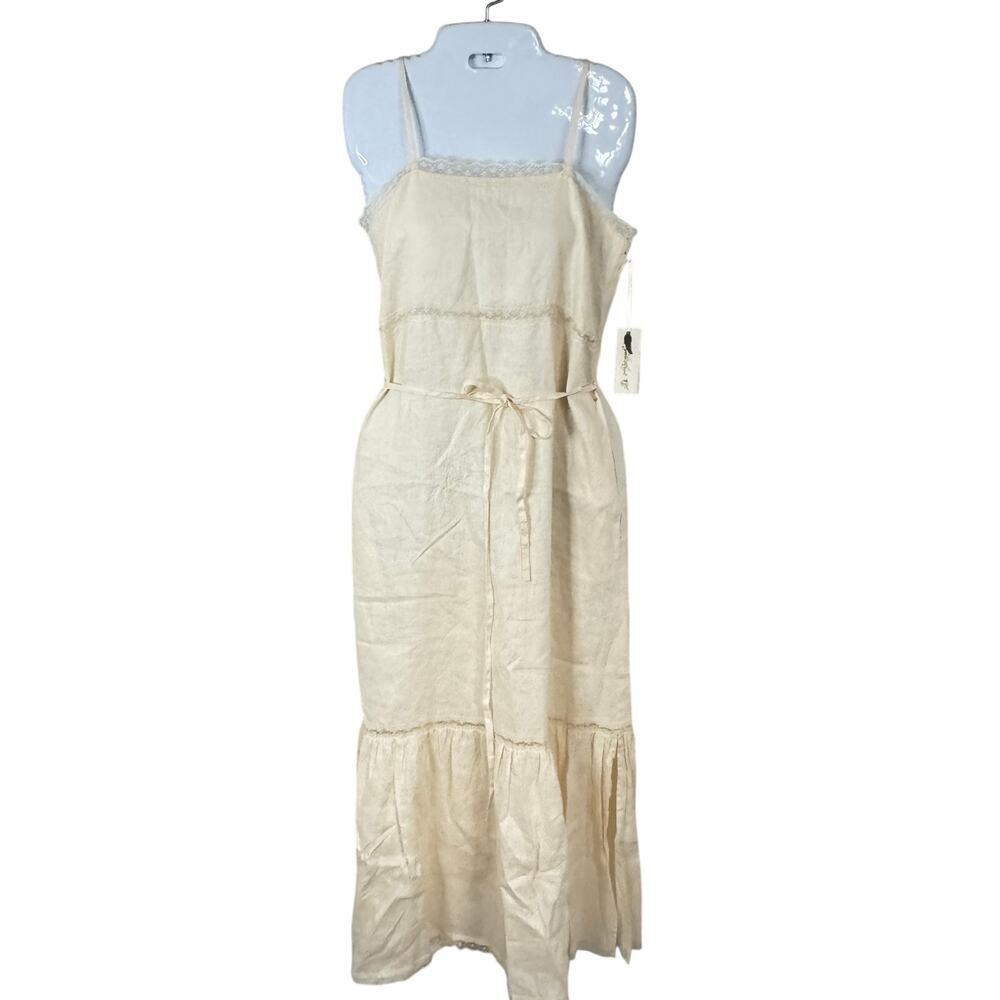 Elegant Cream Midi Dress